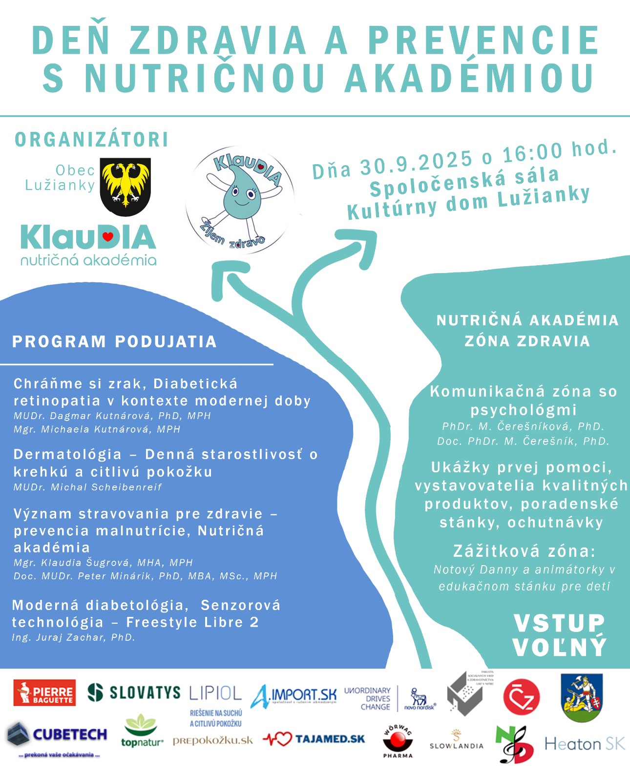 Deň zdravia a prevencie s nutričnou akadémiou, Lužianky 30.9.2025